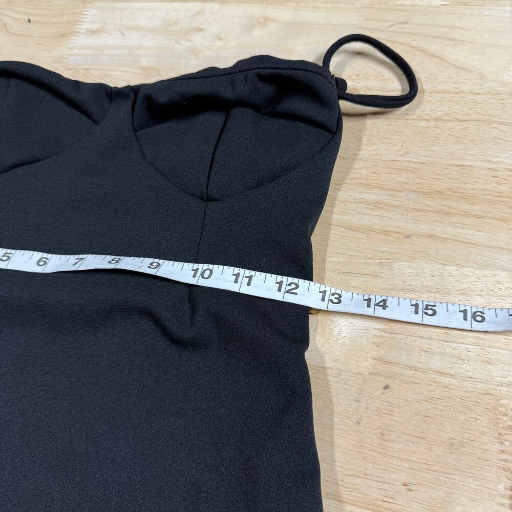 Haight NWOT Crepe Vintage Swimsuit Black Size L Adjustable Strap Underwire - Picture 7 of 10